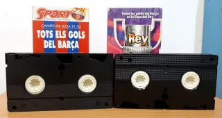 Pacchetto di nastri VHS del Barça