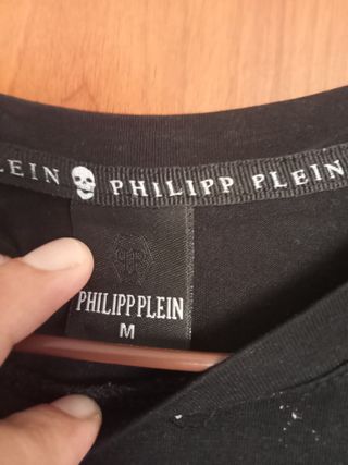 Camiseta Philipp Plein Skull & Bones Negra