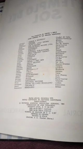 Tintín el templo del sol y el puente