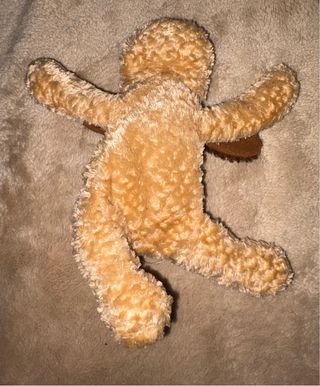 Peluche perro marrón y beige