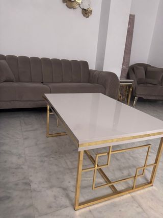 Sofá modular marrón