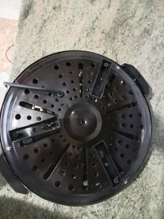 Brasero eléctrico funcionando