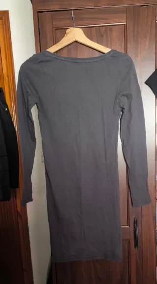 Vestido H&M gris manga larga