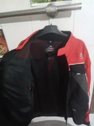 Chaqueta Moto Enduro Trail XXL Roja Negra