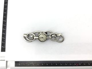 reloj de oro plata 800mm con piedra