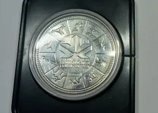 Dólar Plata Canadá 1978 XI Juegos Commonwealth