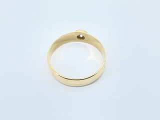 anillo oro 18k con piedra con diamante