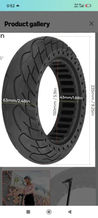 Pneu Sólido Ninebot Max G30