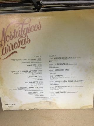 Vinilo Nostálgicos Carrozas Compilatorio Belter