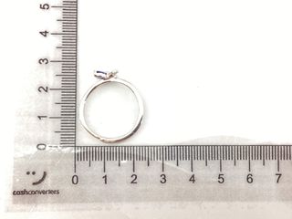 anillo plata 925mm con piedra con circonita,