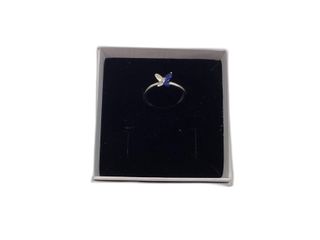 anillo plata 925mm con piedra con circonita,