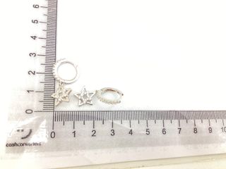 argollas plata 925mm con piedra con circonita