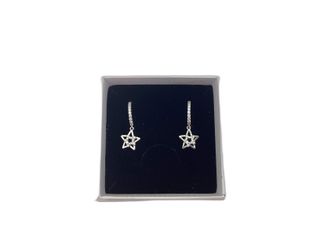 argollas plata 925mm con piedra con circonita