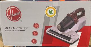 Hoover Ultravortex Aspirador de Mano Especial Colchones, 3en 1, Antiácaros y Antibacterias, Luz Ultravioleta UV\-C, Especial Alergias, Depósito 0,3L, Cable 5m [MBC500UV\]