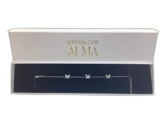 pulsera plata 925mm con piedra con circonita