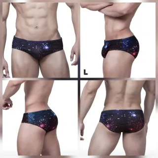 Bañador estampado disco