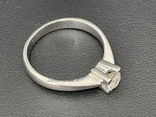 anillo oro 18k con diamante