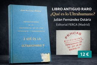 Libro antiguo raro — ¿Qué es lo Ultrahumano? —