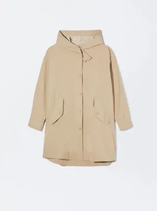 Parka leve com capuz