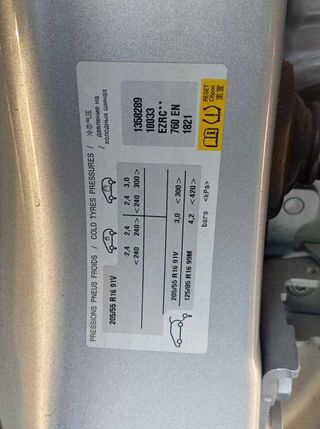 Cinturón seguridad tras izq peugeot 425603 308 sw