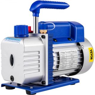 183 L/min(3CFM) 246W(1/3HP) Bomba de Vacío Bomba de Vacío 117 L/min(1.8CFM) Bomba de Vacío de Refrigeración de 1 Etapa Cámara de Vacío 1440RPM para el bombeo de vacío con R12, R22 o R134a como med...