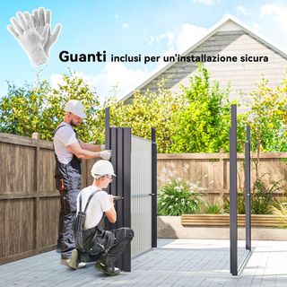 Caseta De Jardín 4M² De Acero Galvanizado Con Orificios De Drenaje Y Ventanas Transparentes De Acrílico, Cobertizo Para Herramientas Con Techo, Puerta Bloqueable Con Llaves Y Guantes, Gris Oscuro