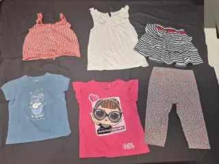 4 lotes de ropa de 4-5años