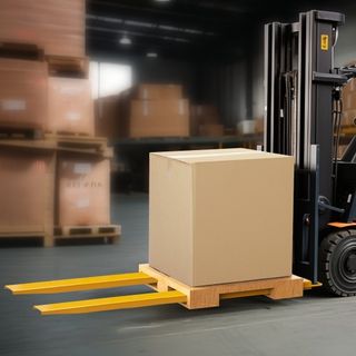 Extensiones de Horquillas de Palet, 96" de Largo 6.5" de Ancho, Extensiones de Horquillas de Acero Carbono de Alta Resistencia para Montacargas, 1 Par de Extensiones para Montacargas, Accesorios d...
