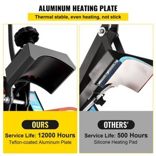 Prensa de Calor para Sombreros Máquina de Prensa de Calor de 5.5 x 3.5 pulgadas 600W Máquina Profesional de Prensa de Calor para Sombreros y Gorras con 12000 Horas de Vida Temporizador Digital LCD...