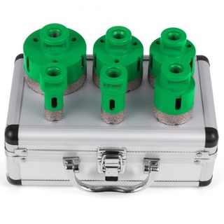 Juego de 6 piezas de brocas de diamante, juego de brocas de diamante de 20/25/42/50/55/68MM, cortador de brocas de rosca M14 para granito, carborundo y cerámica