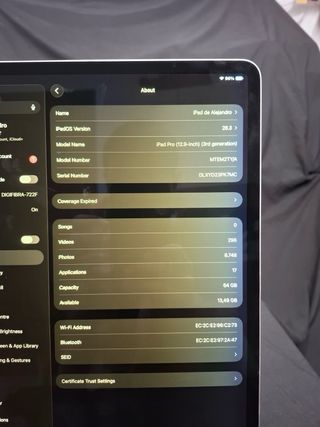 iPad Pro 12.9 3ª Gen + Funda + Factura
