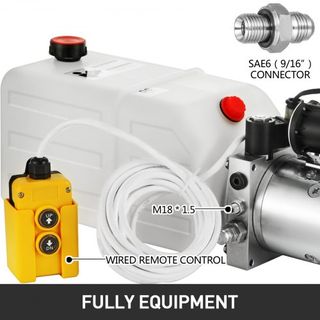 Bomba Hidráulica 12v Bomba Hidráulica de Acción Simple Bomba Hidráulica para Remolque de Volquete Bomba Hidráulica de Acción Simple Bomba Hidráulica de 7 Cuartos Bomba Hidráulica de Acción Simple ...