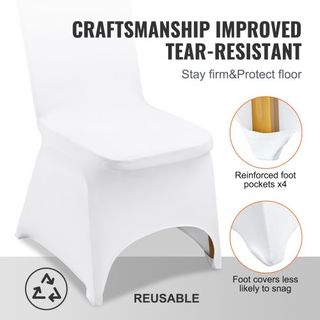 Cubiertas de Sillas Plegables de Spandex Elástico, Cubierta Frontal Arqueada Universal Ajustada, Fundas Protectores Removibles y Lavables, para Bodas, Vacaciones, Banquetes, Fiestas, Celebraciones...