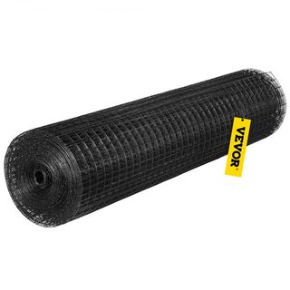 Malla de Hardware, 24" x 100' y Tamaño de Malla de 1"x1", Cercado de Alambre de Acero Galvanizado Recubierto de Vinilo de 16 Gauge con un Cortador y un Par de Guantes de Tela, para Cercas de Jardí...