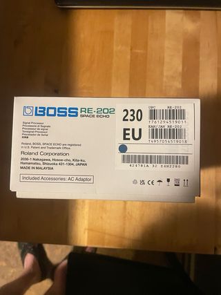 BOSS RE-202 Space Echo Efecto Guitarra