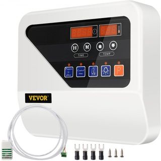 Controlador de Calentador de Sauna Externo para Calentadores de Sauna de 3KW-9KW Unidad de Control de Estufa de Sauna 104-221℉ Tiempo Temperatura