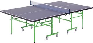 Mesa De Ping Pong Plegable Interior Con 8 Ruedas 152.5 × 274 × 76Cm