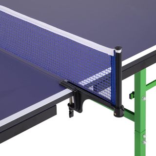 Mesa De Ping Pong Plegable Interior Con 8 Ruedas 152.5 × 274 × 76Cm