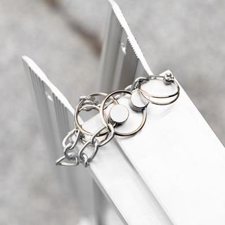 Rampa para Silla de Ruedas y Scooter para Discapacitados Plegable, Aleación de Aluminio Antideslizante Capacidad 272 Kg, 305X73.5X5 Cm, Plata