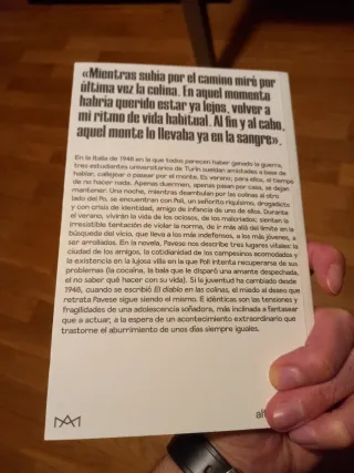 El diablo en las colinas de Cesare Pavese