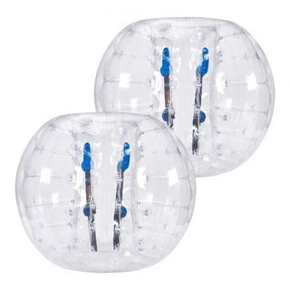 Confezione da 2 palloni gonfiabili giganti, palloni Zorb da 1,2 m per adolescenti e adulti, palloni a bolle umane in PVC da 0,8 mm per giochi di squadra all'aperto
