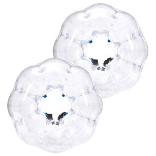Confezione da 2 palloni gonfiabili giganti, palloni Zorb da 1,2 m per adolescenti e adulti, palloni a bolle umane in PVC da 0,8 mm per giochi di squadra all'aperto