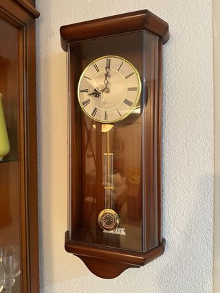 Reloj de Pared Madera Clásico Péndulo