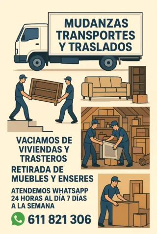 Mudanzas Burgos vaciados económicos furgón camión