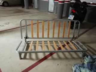 Estructura sofá cama metal y madera. No hago envio