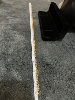 Cadena de oro 18K estilo cuerda