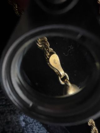 Cadena de oro 18K estilo cuerda