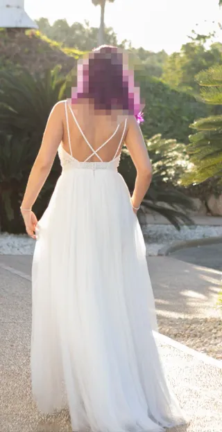 Vestido de Novia Rosa Clará Blanco