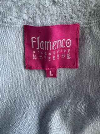 Chaqueta Flamenco Azul con Cuentas
