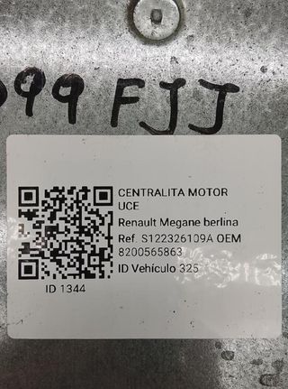 1344 centralita motor 8200565863 renault scenic -